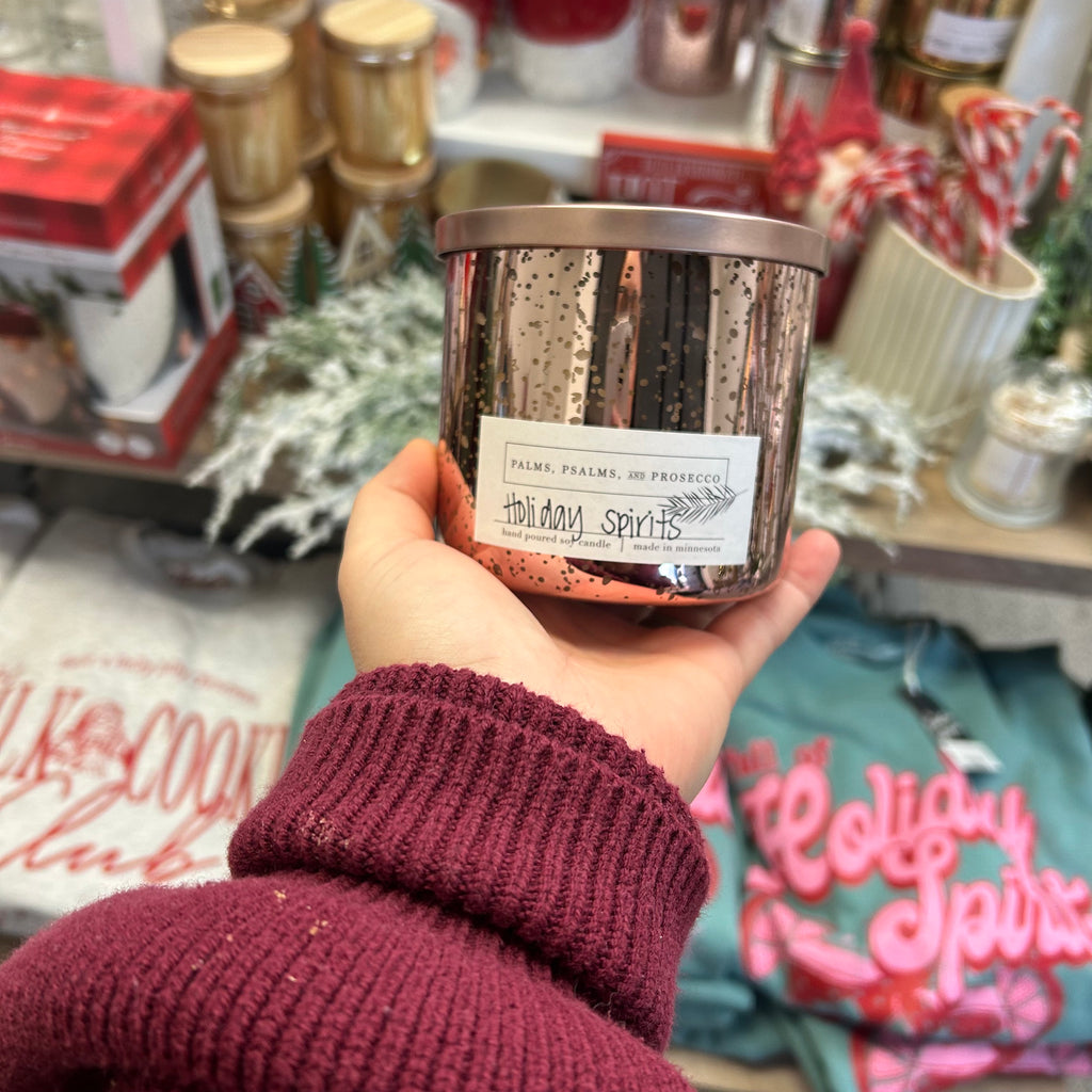 Holiday Spirits Rose Gold Soy Candle