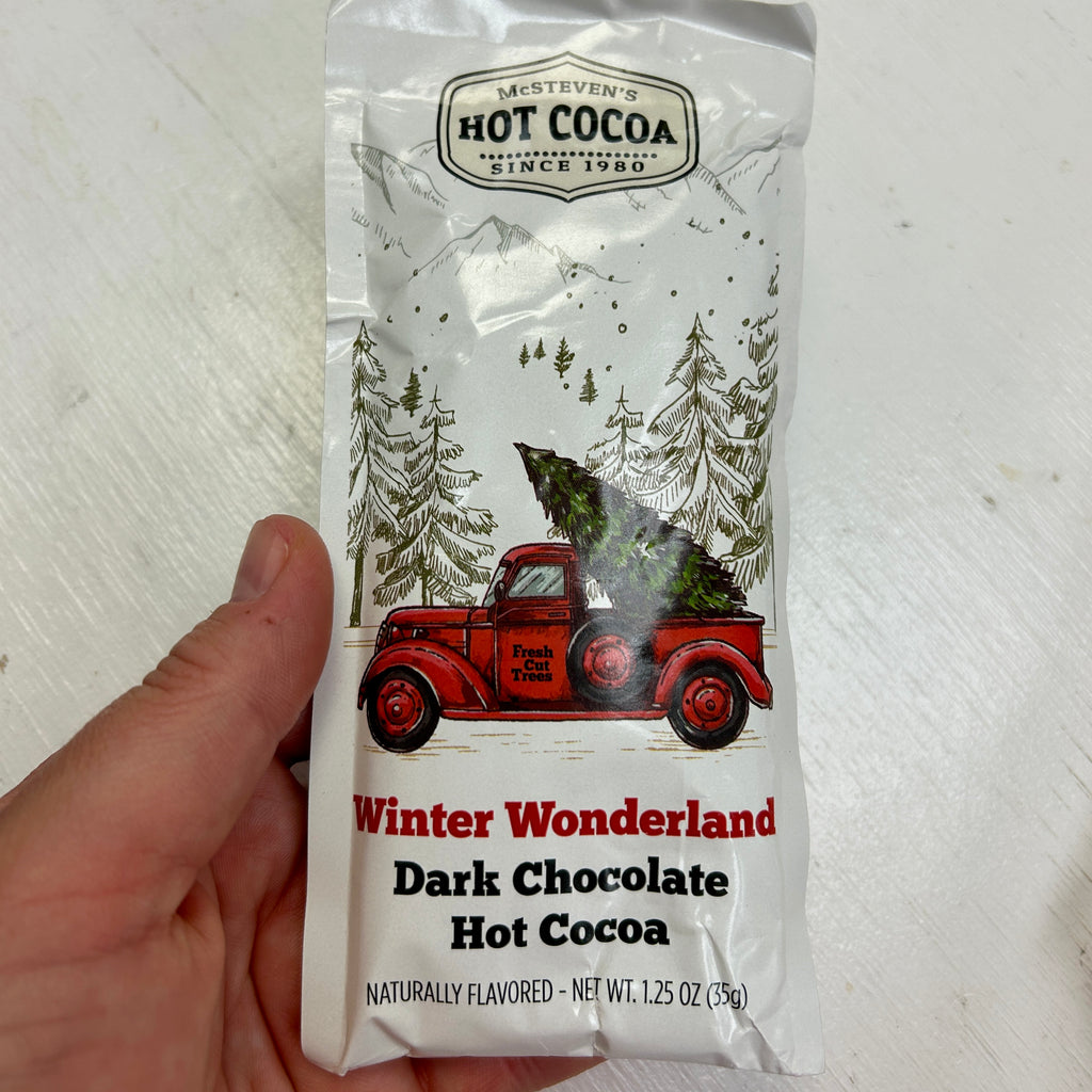 Winter Wonderland Red Truck Dark Choc Cocoa Packet