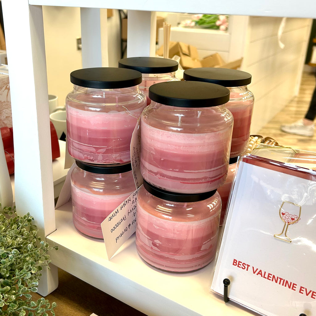 Pink Layered Soy Candle