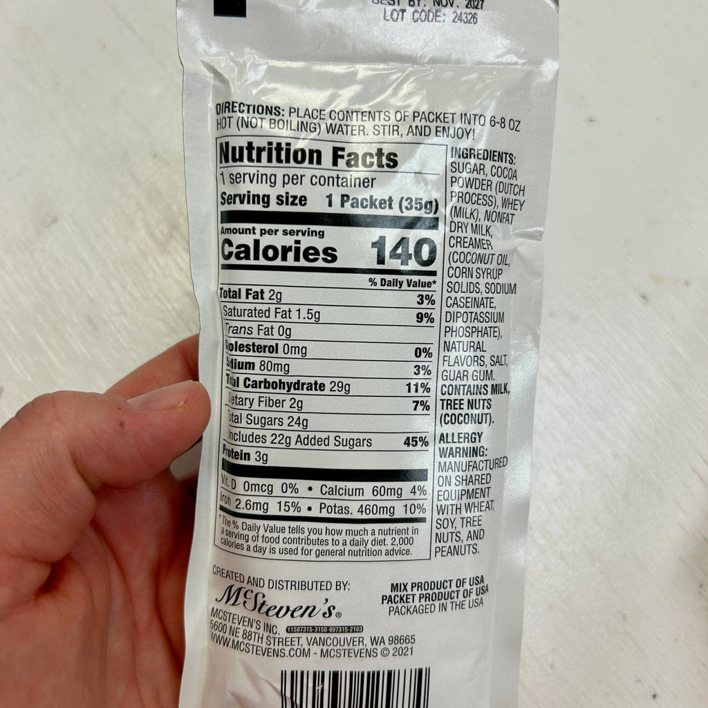 Winter Wonderland Red Truck Dark Choc Cocoa Packet