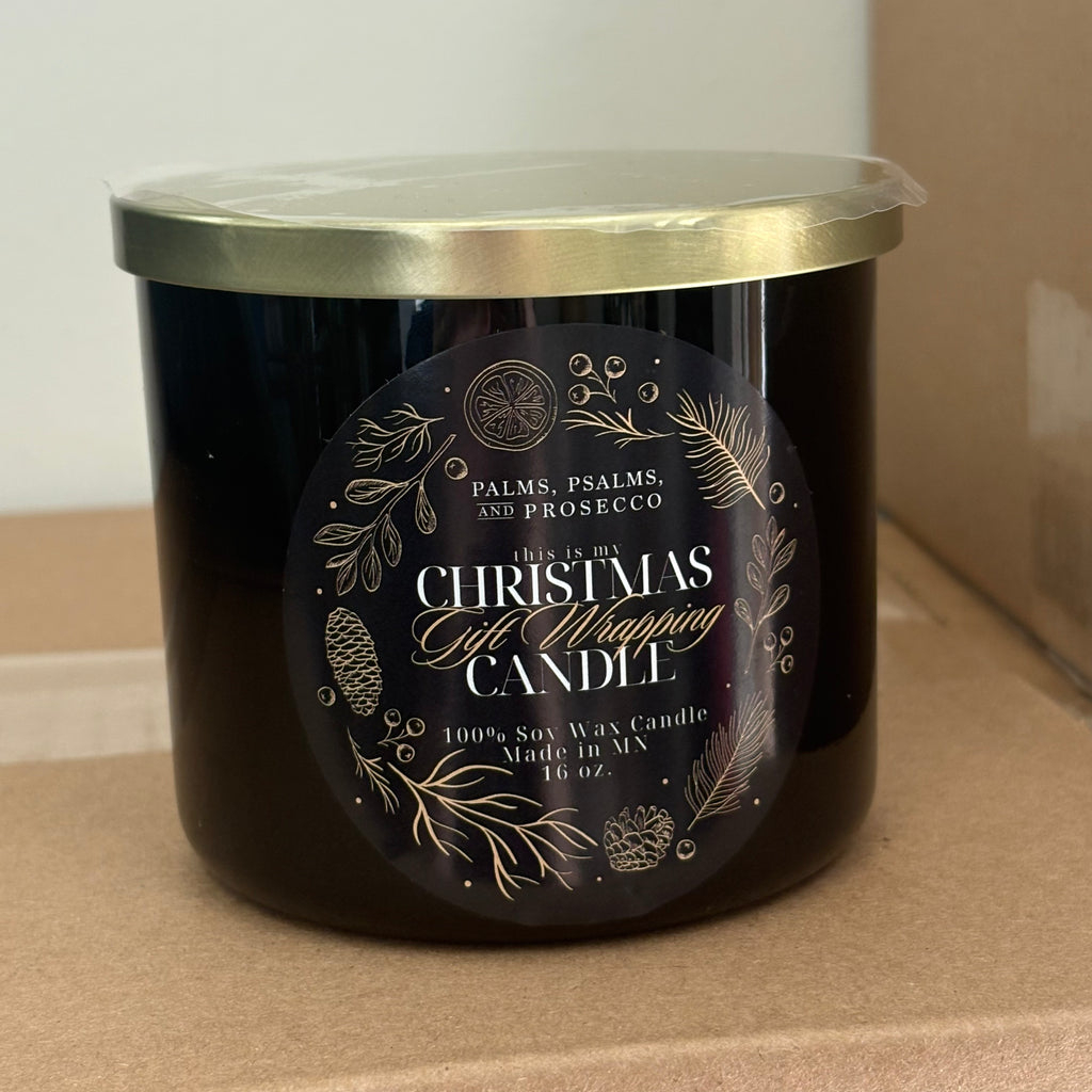 Christmas Gift Wrapping Candle