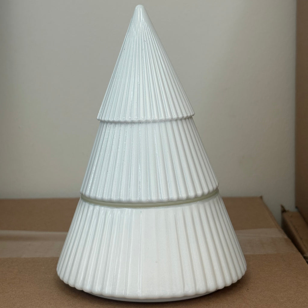 Tree Soy Candle - White