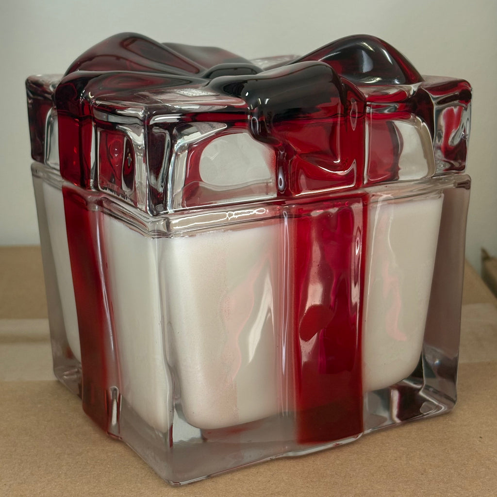 Red Ribbon Gift Box Soy Candle