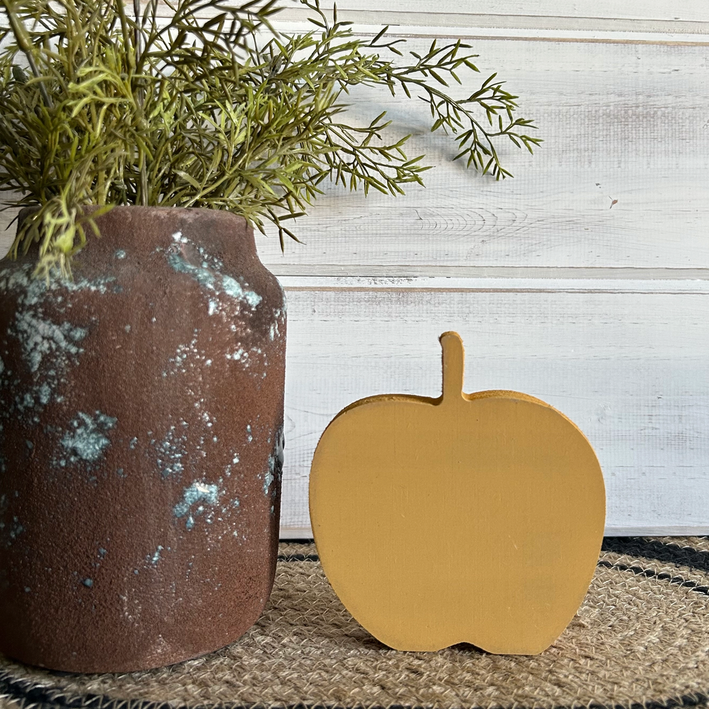 Apple Wood Sitter - Mustard