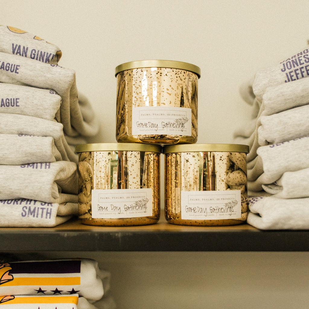 Game Day Gatherings Gold Soy Candle