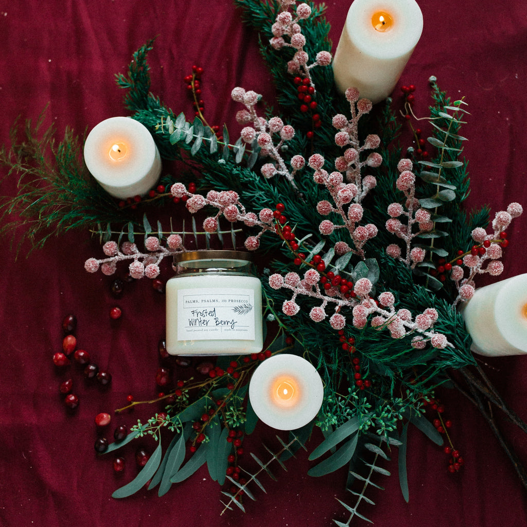 Frosted Winter Berry Soy Candle