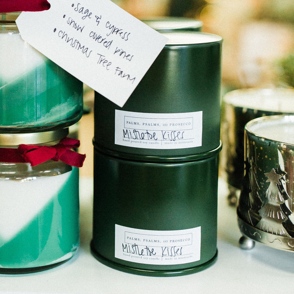 Green Metal Twist Soy Candle