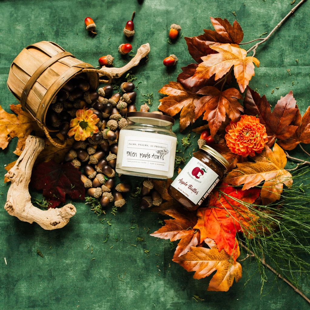 Fallen Maple Acorns Soy Candle