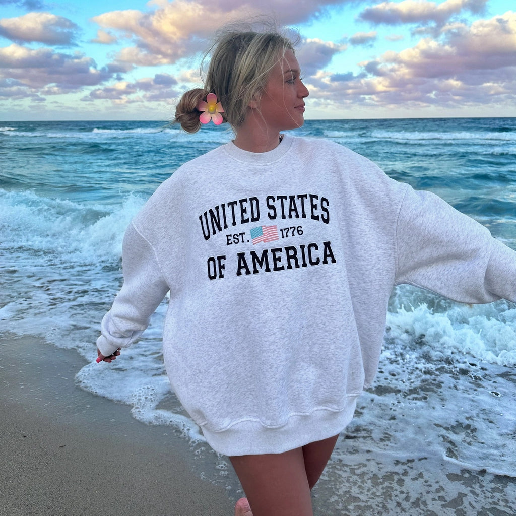 USA Embroidered Sweatshirt