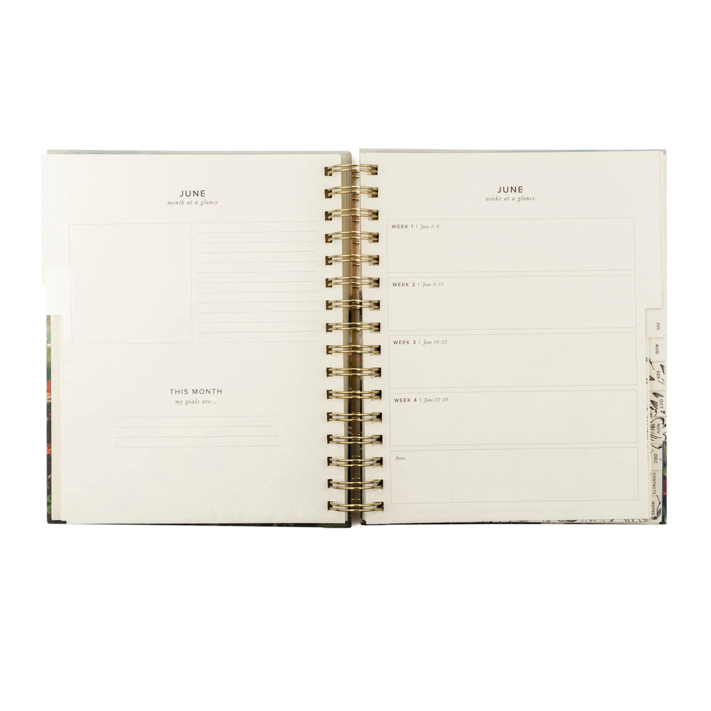 12-Month 2025 Spiral Dated Planner