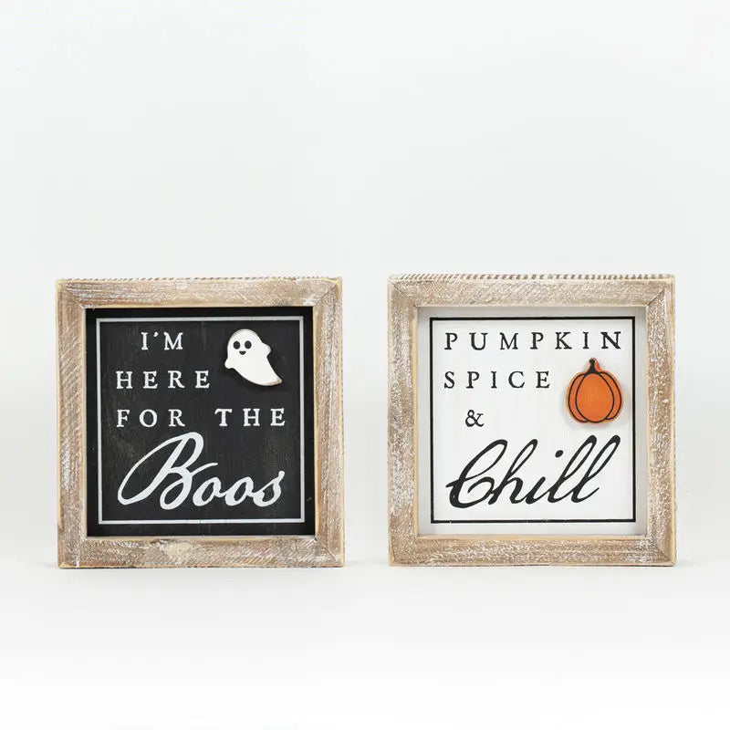 Boos Double Sided Wood Sign