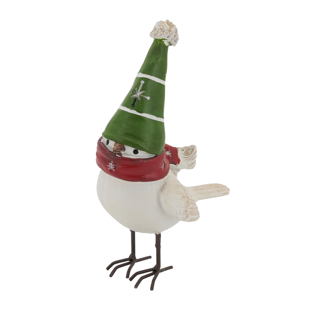 Bird with Scarf & Hat Figurine