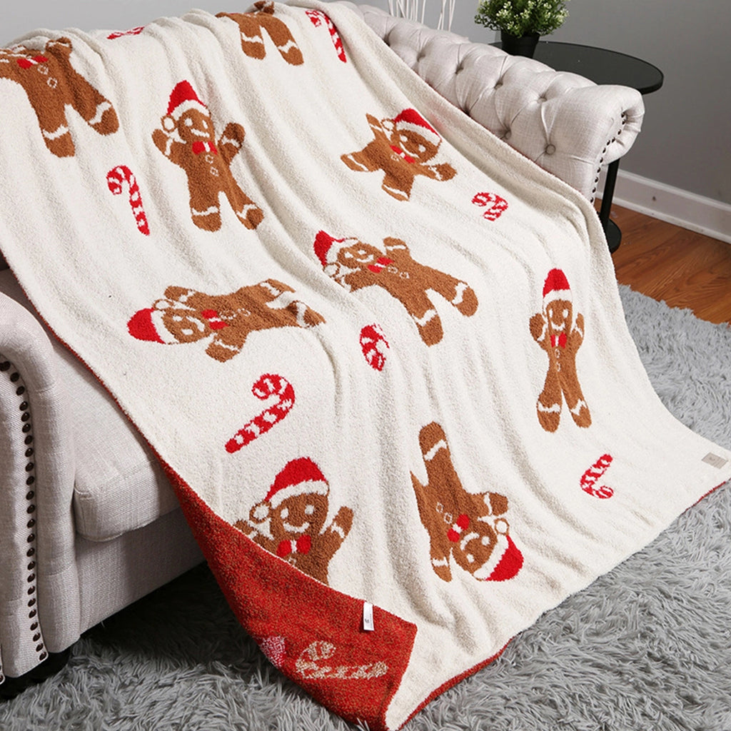 Gingerbread Luxury Soft Throw Blanket