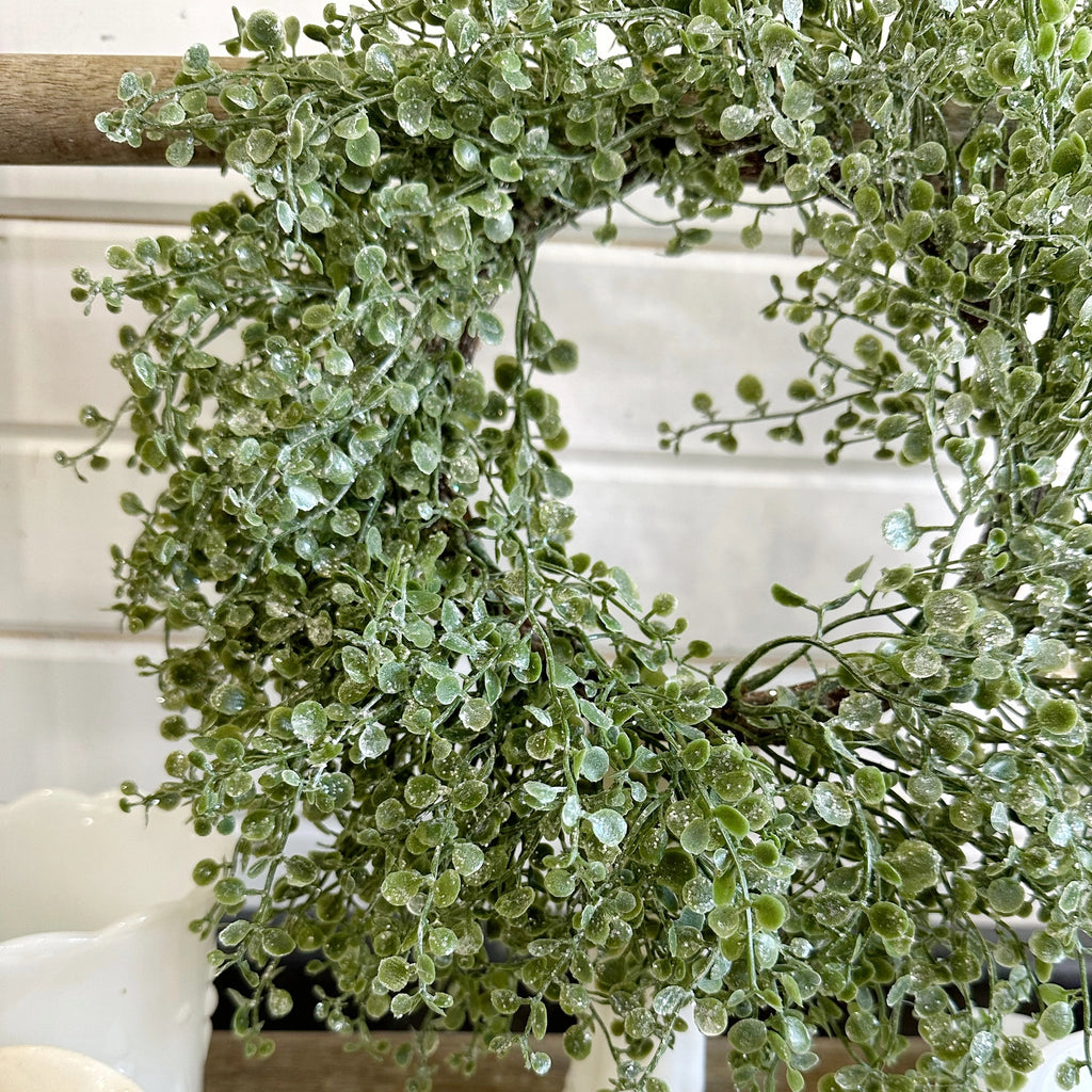 Sparkled Tiny Leaves Candle Ring