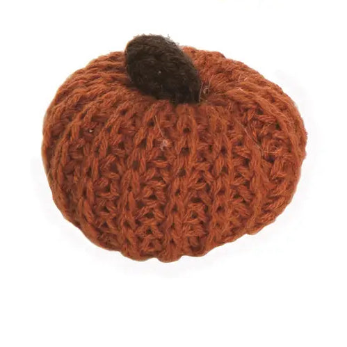 Mini Fabric Knit Pumpkins