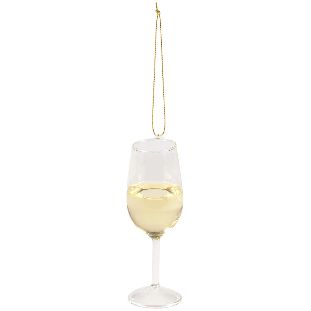 Glass White Wine Ornament