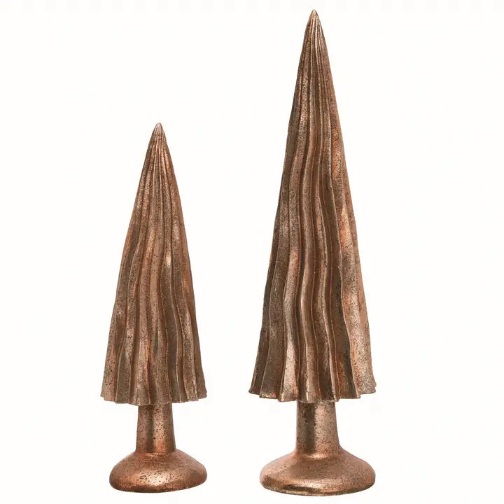 Resin Christmas Elegant Bronze Trees