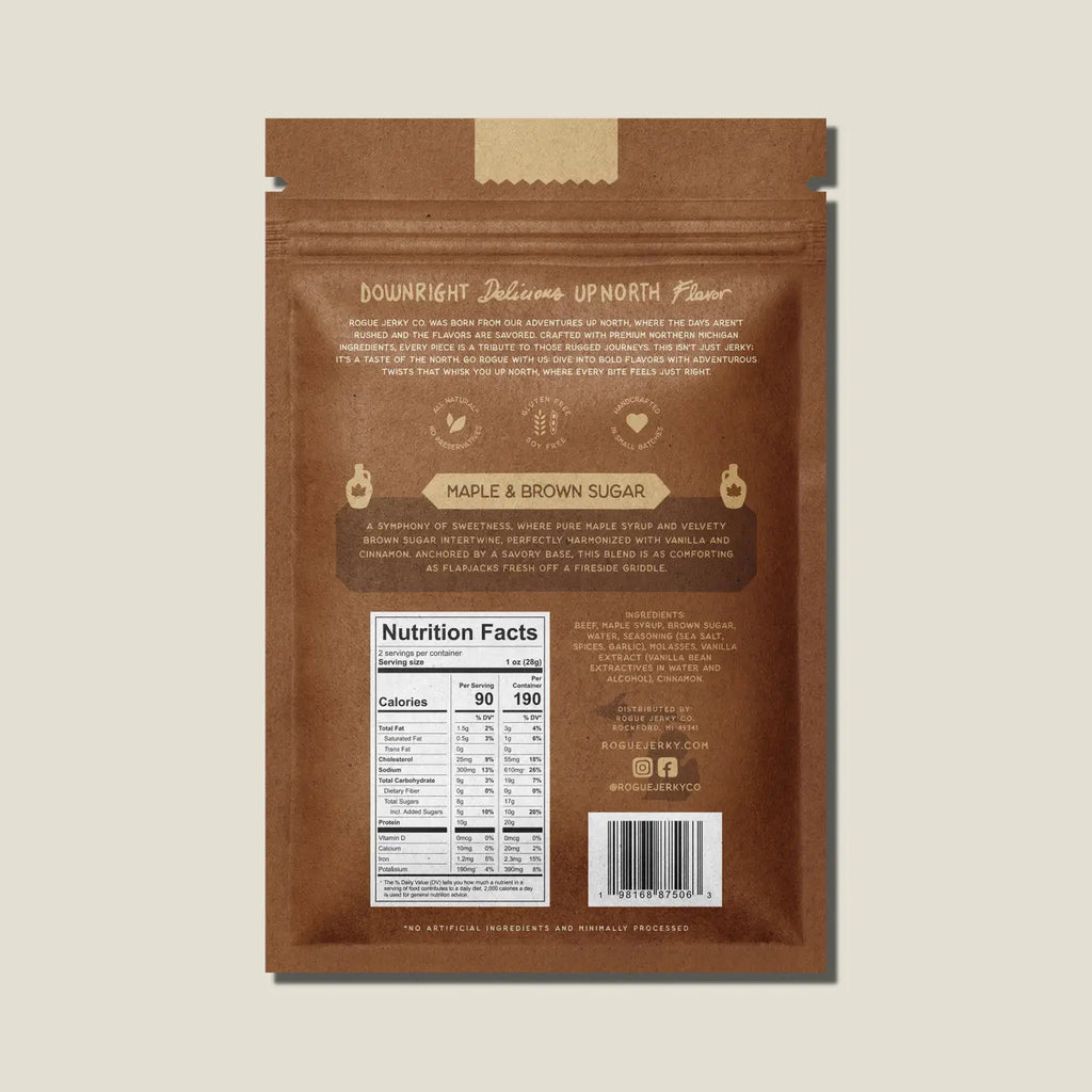 Rogue Jerky - Maple & Brown Sugar