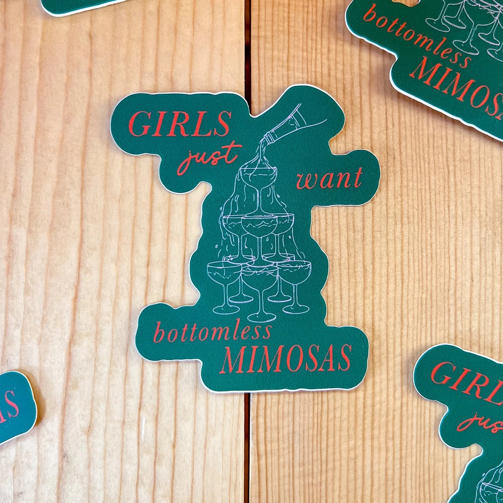 Bottomless Mimosas Sticker