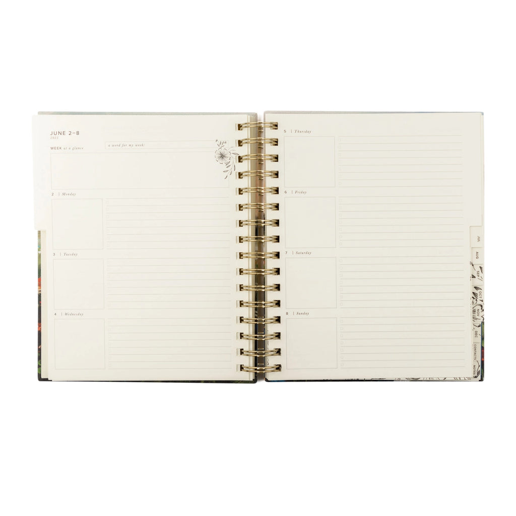 12-Month 2025 Spiral Dated Planner