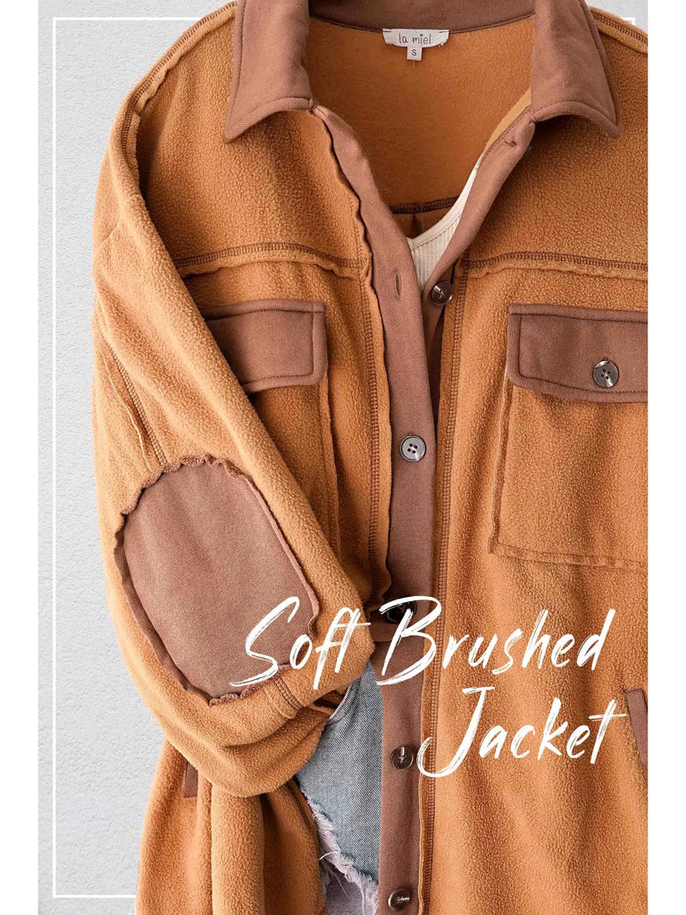 Camel Fleece Shacket