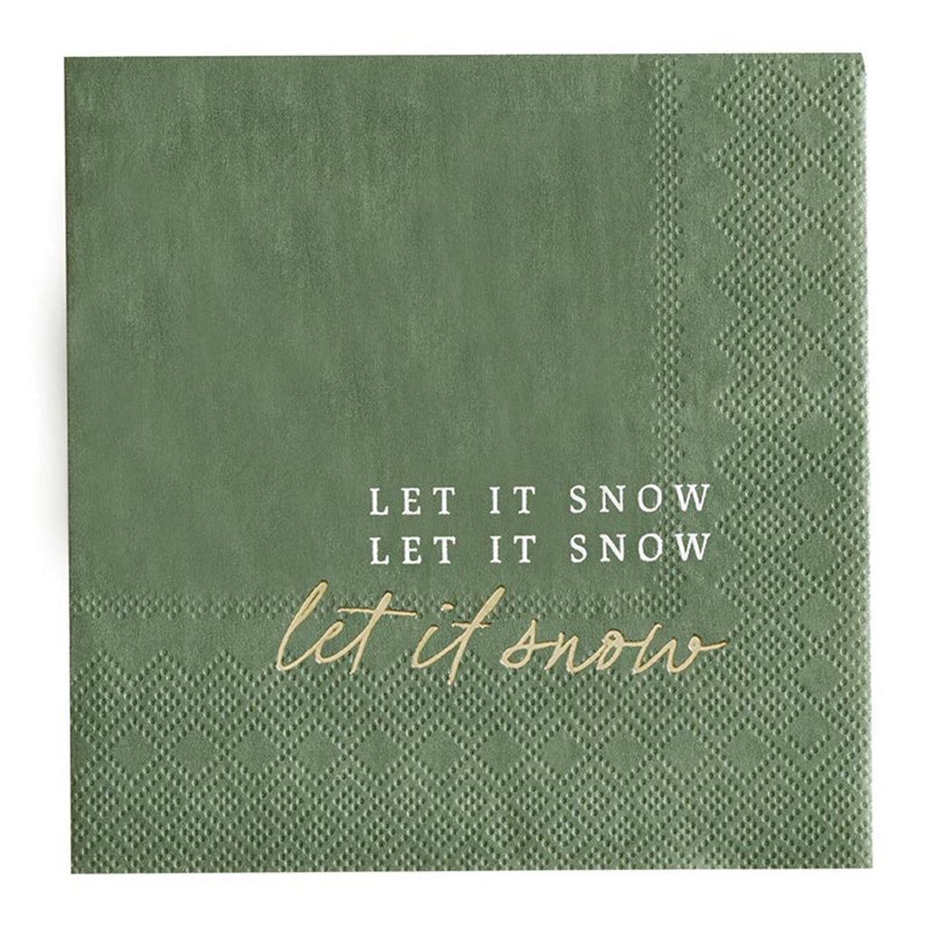 Cocktail Napkins - Let It Snow