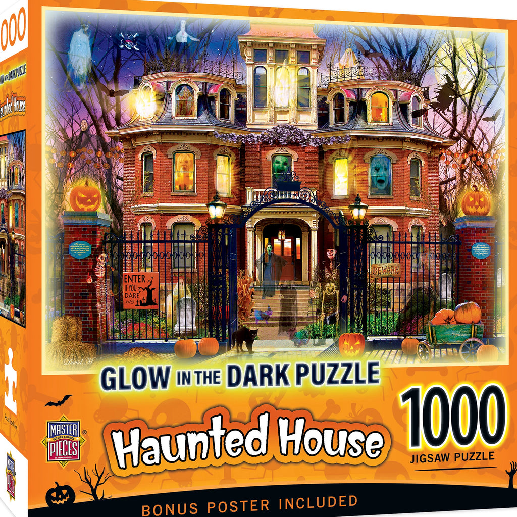 1000pc Puzzle - Glow in the Dark Haunted House