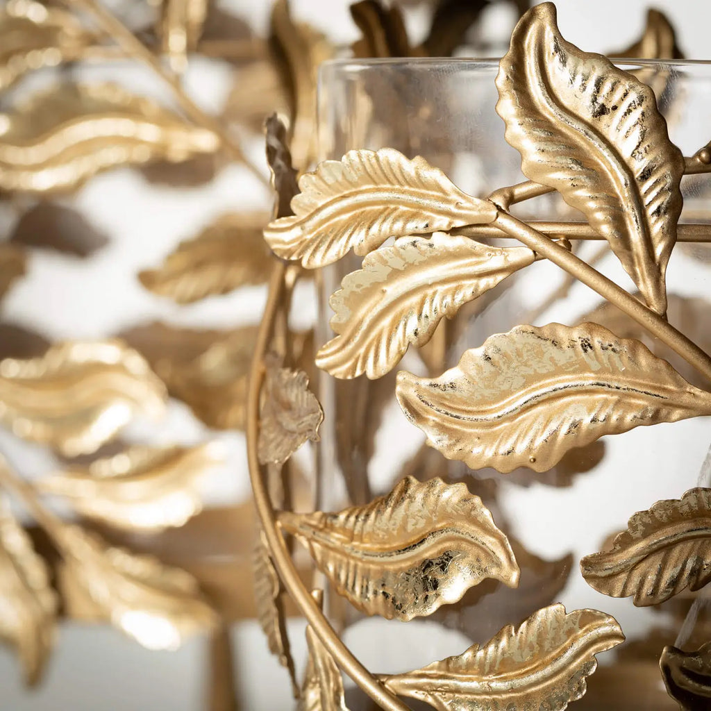 Golden Vines Pillar Holder