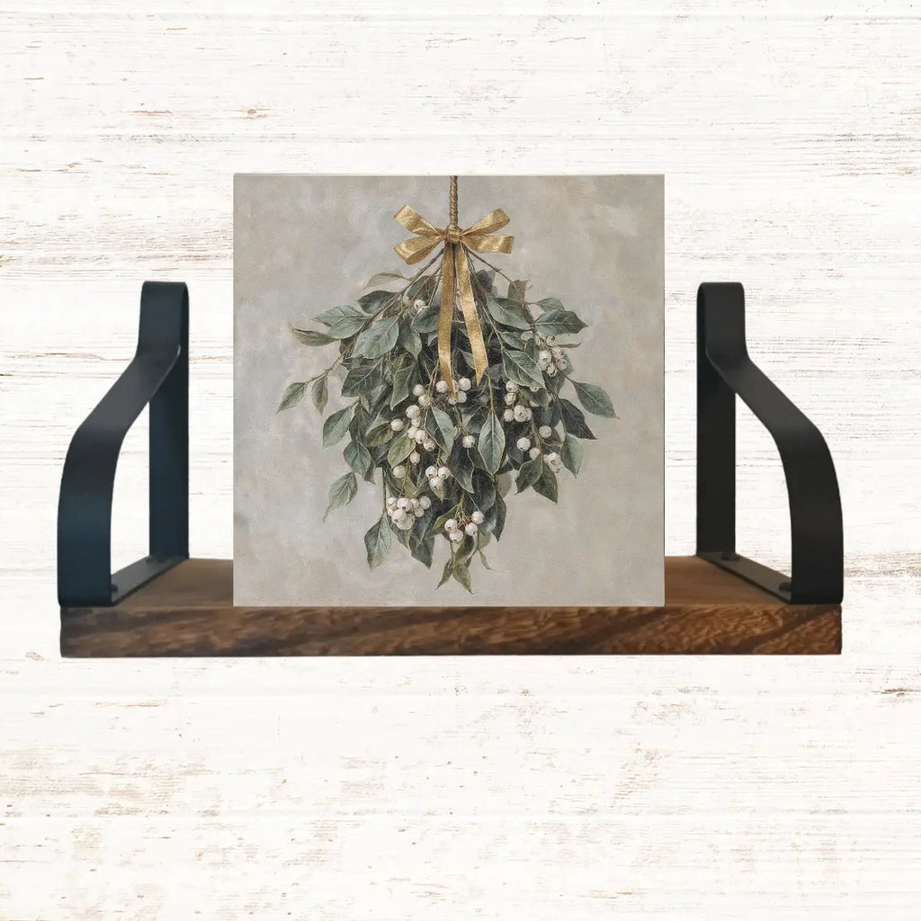 Winter Mini Block - Mistletoe