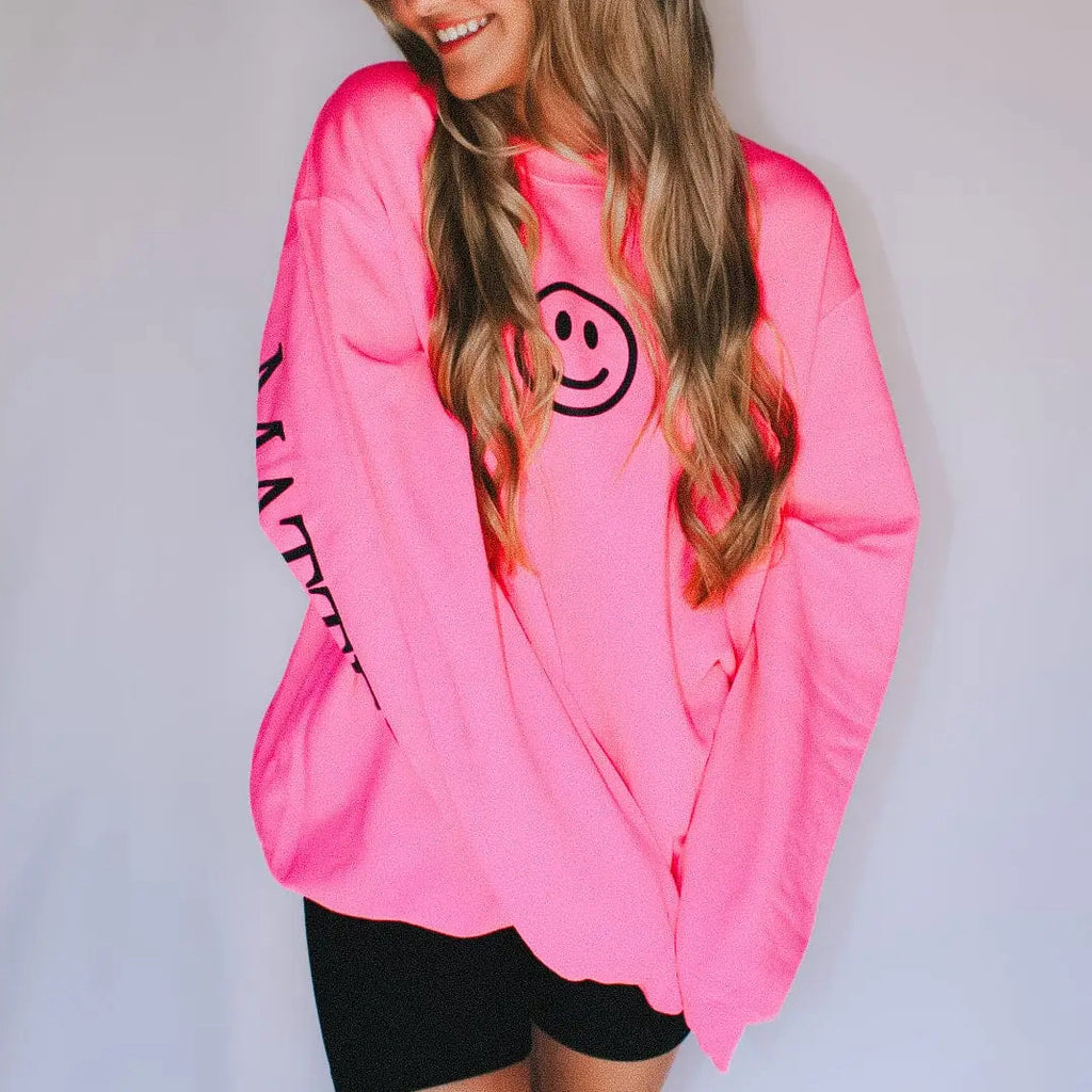 Being Kind Matters Neon Pink Sweatshirt