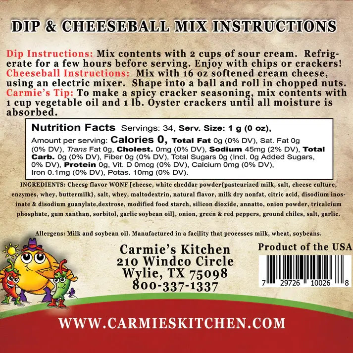 Dip Mix - Jalapeño Cheddar