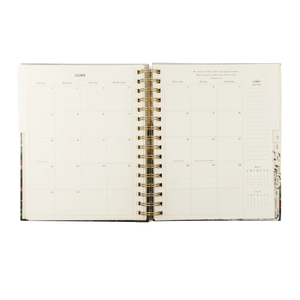 12-Month 2025 Spiral Dated Planner