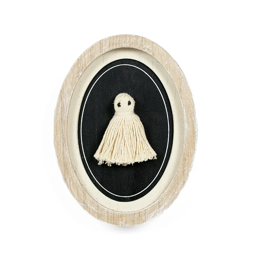 Wood Frame Tassel Ghost Sign