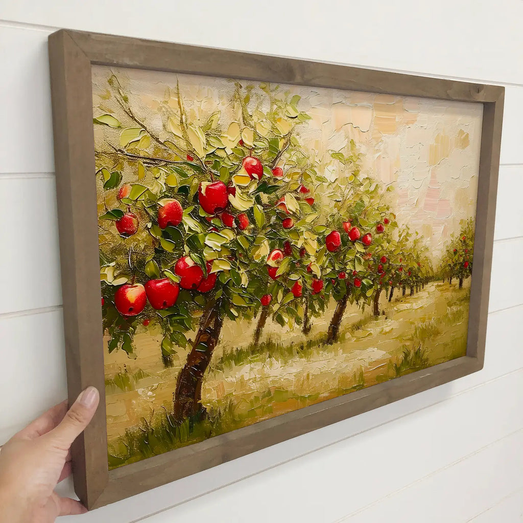 Apple Orchard Harvest Sign