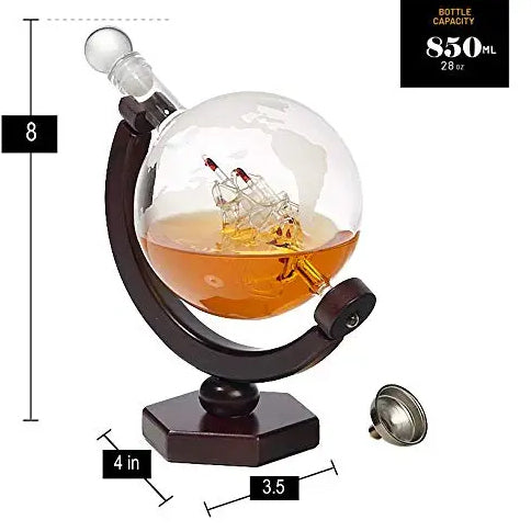 Whiskey Decanter Globe