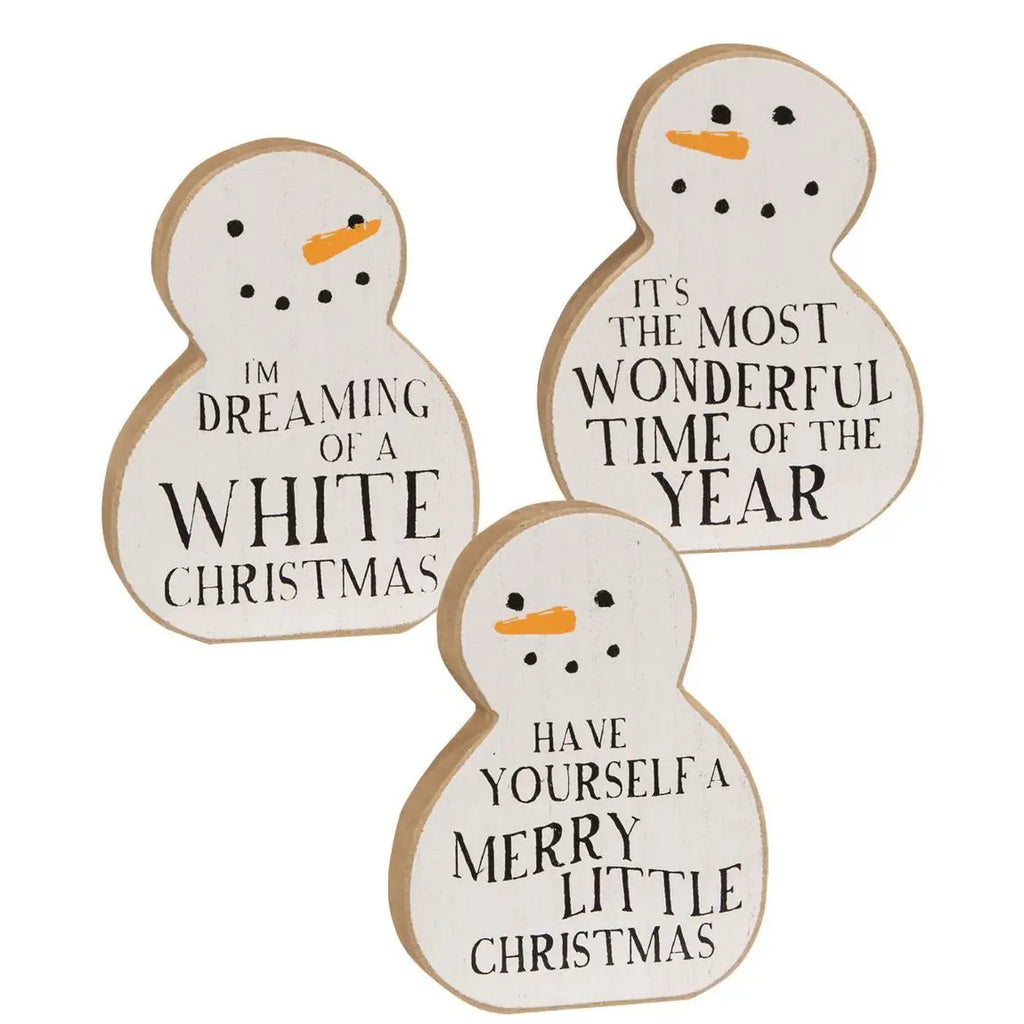 Christmas Carol Chunky Snowman Sitter