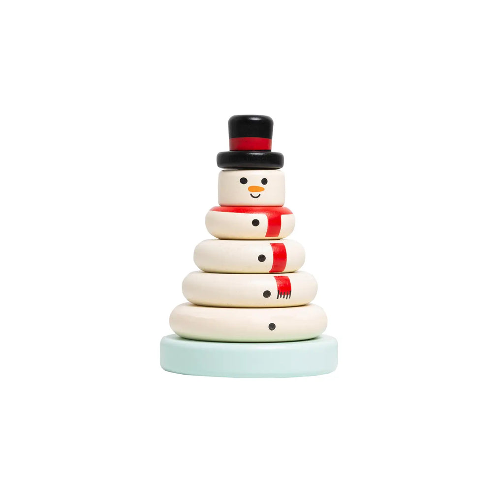 Wooden Snowman Stacking Toy Set