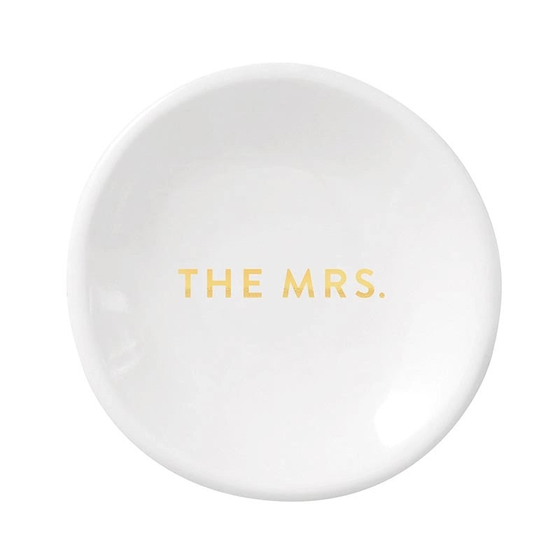 Ceramic Ring Dish & Earrings - The Mrs