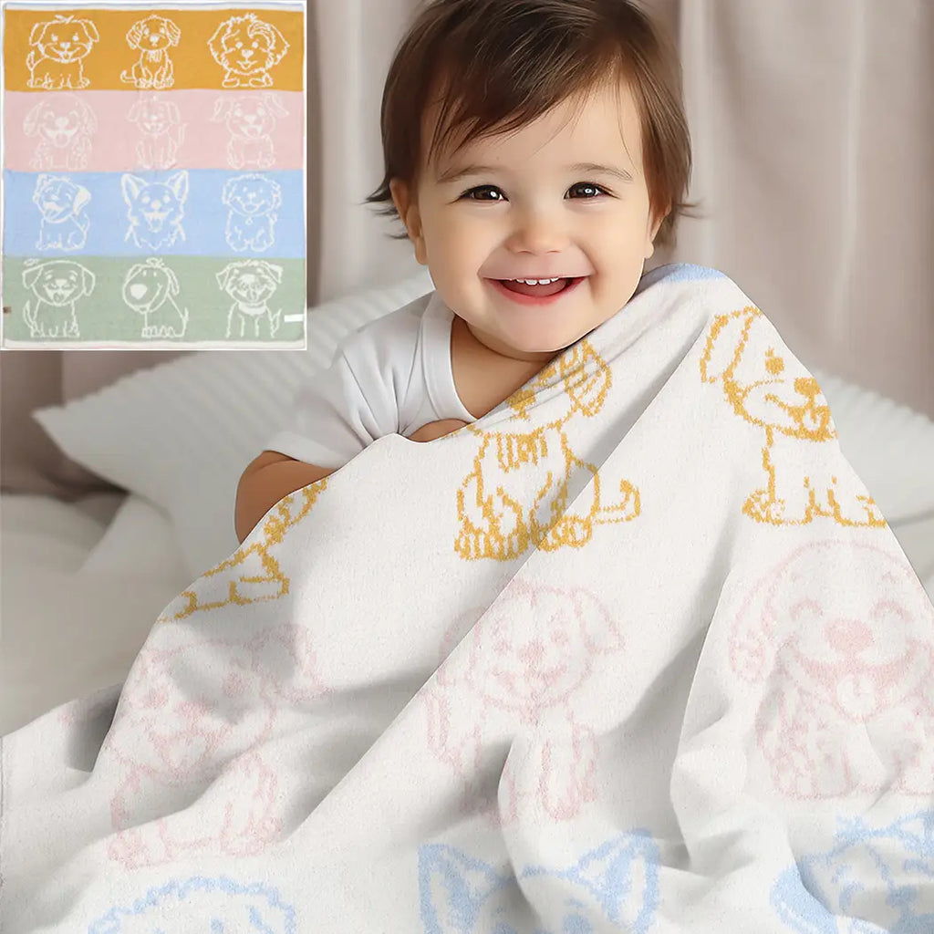 Kids Baby Puppy Throw Blanket