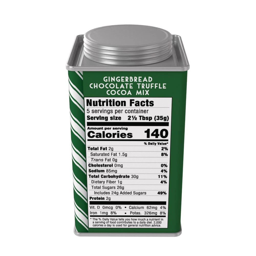 H&D® Holiday Gingerbread Choc. Truffle Cocoa Tin