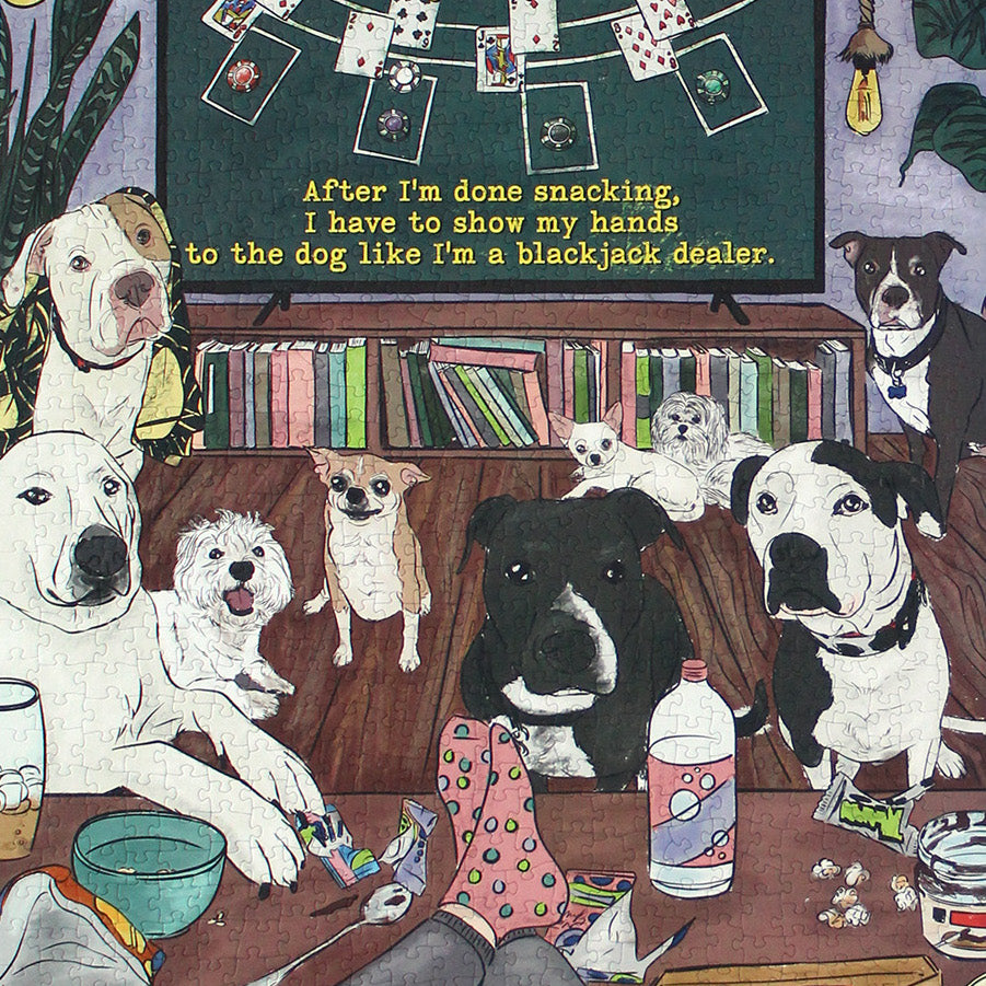 1000pc Puzzle - Dog Blackjack Dealer