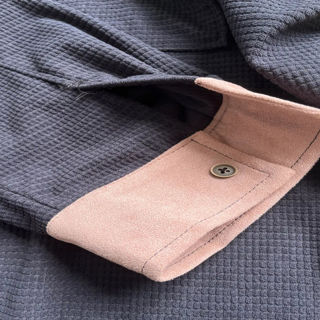 Black Waffle Shacket