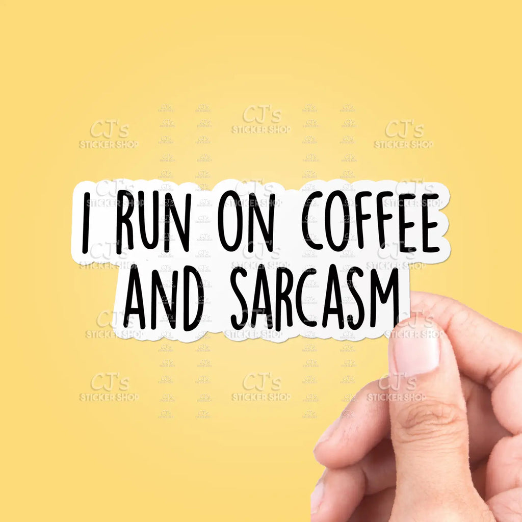 Coffee and Sarcasm Sticker