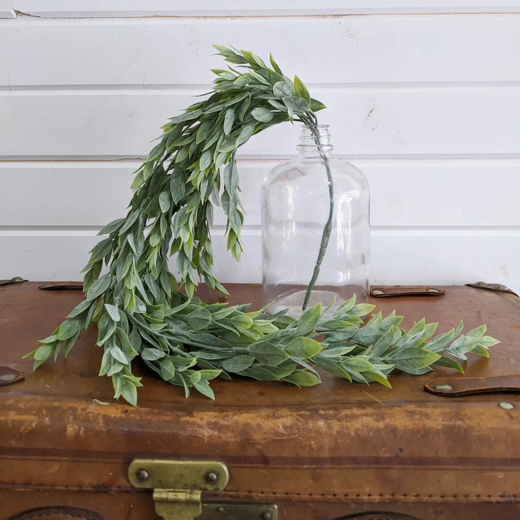 Large Ruscus Leaves - Artificial Hanging Greenery