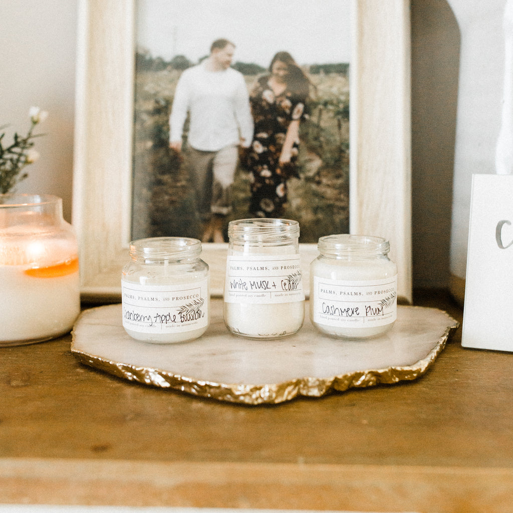 Recycled Baby Food Jar Soy Candle