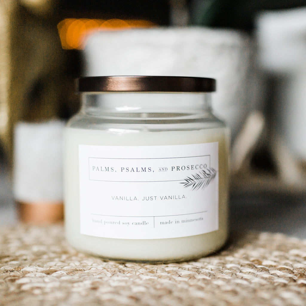 Vanilla. Just Vanilla. Soy Candle