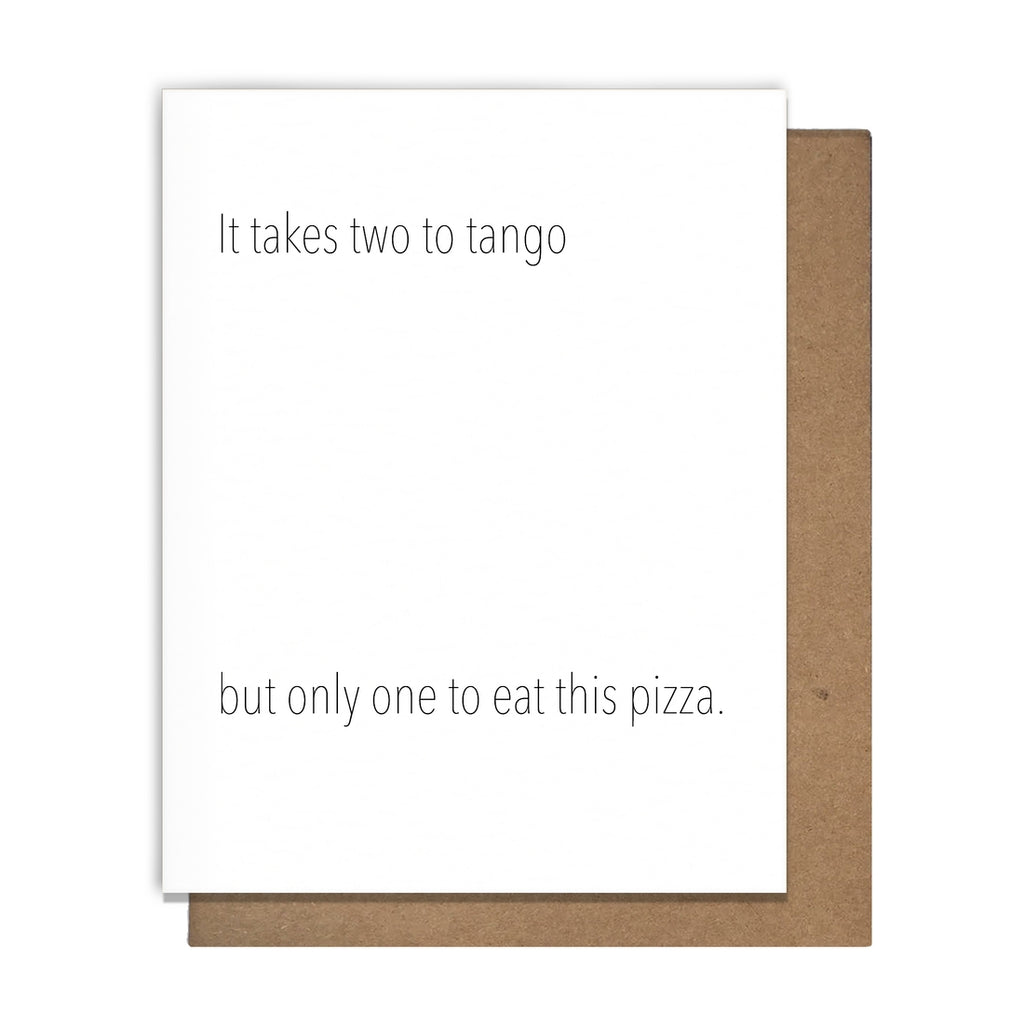 Pizza Tango Greeting Card