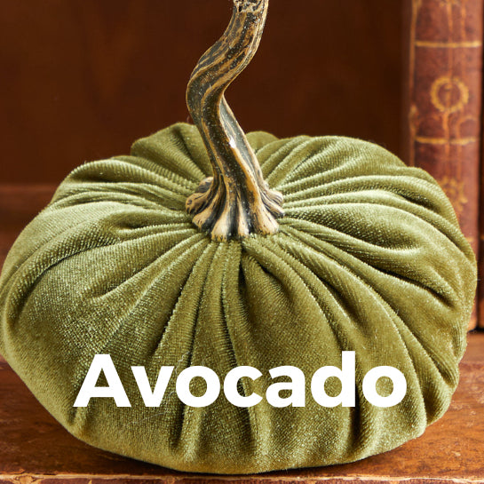 Handmade Small Velvet Pumpkins